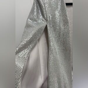 Zara Silver Sequin Blazer